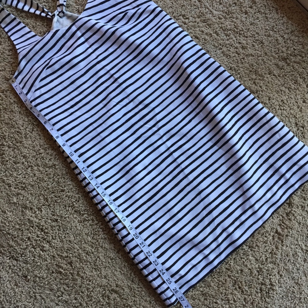 J.Crew Black & White Striped Sleeveless Shift Dress – Classic Nautical Style - Picture 5 of 6
